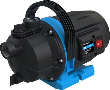 Садовий насос GP 6035 (600 Вт, максимальна продуктивність 3200 л/год, висота всмоктування до 7 м, різьбове зєднання 1 внутрішнє, струменевий насос для поливу саду)