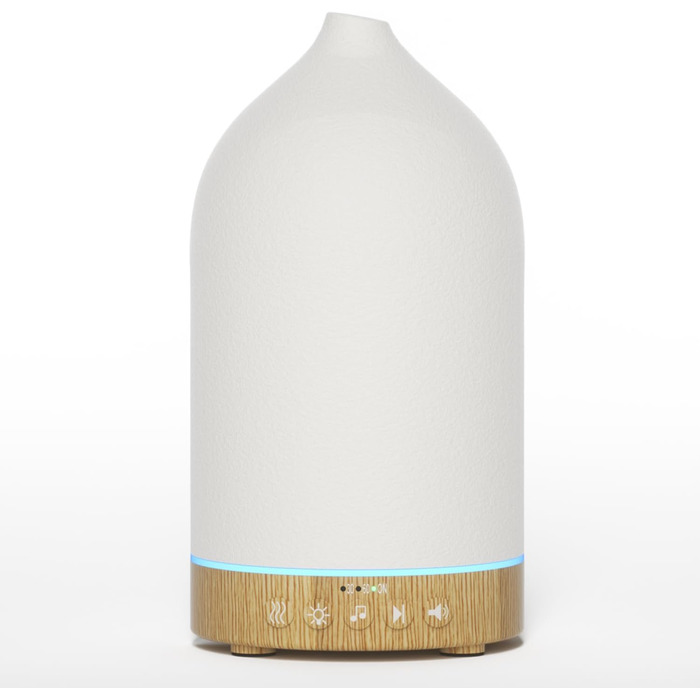 Керамічний ароматичний дифузор SALKING, білий шумовий дифузор для ефірних олій, ультразвуковий ароматерапевтичний дифузор ароматичних олій, ароматична лампа з автоматичним вимкненням для домашнього офісу йоги 200 мл