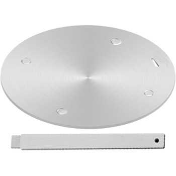 Пластина перетворювача індукційної плити, пластина індукційного адаптера Lifenergric, пластина для розподілу тепла з нержавіючої сталі зі знімною ручкою для верхньої частини газової плити, 20,1 см 7,9 дюйма