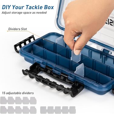 Коробка для рибальських снастей 3600, коробка для приманки 3700, коробка для рибальських снастей, рибальський чохол, 2 шт., водонепроникна, рухома коробка для рибальських приманок (3500-2 шт.)