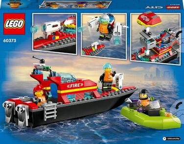 Конструктор LEGO City Пожежний катер, 144 деталі