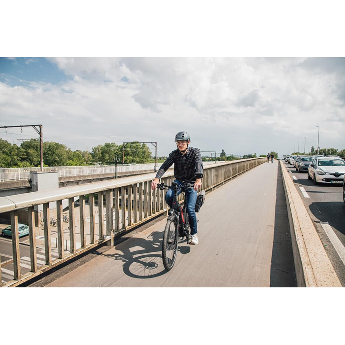 Праве велосипедне дзеркало для електровелосипедів. Дзеркало заднього виду для велосипедів, чорне, 80 см, 80 -