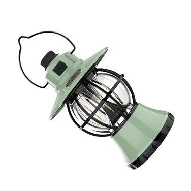 Зносостійкий акумуляторний кемпінговий ліхтар Veemoon зеленого кольору з ручкою, портативний ліхтар для намету, освітлення та декорування