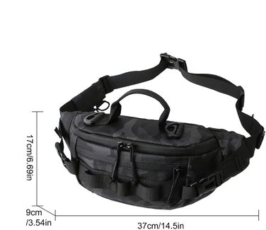 Рибальська поясна сумка, поясна сумка для риболовлі нахлистом - водонепроникна рибальська сумка з поясним поясом Портативна сумка для риболовлі нахлистом Аксесуари для активного відпочинку для чоловіків, жінок, камуфляж