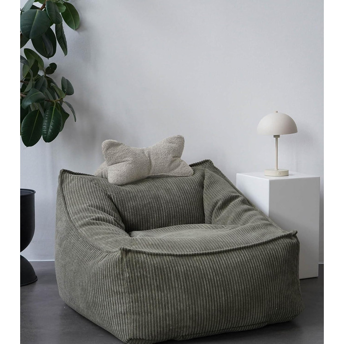 Подушка для читання mokebo Кістка для читання з мякої тканини букле, ергономічна подушка для шиї з затишної плюшевої тканини, гнучка підставка для книг, електронних книг або планшетів або як подушка для дивана з натуральної бежевої тканини букле