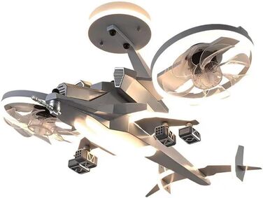 Вт світлодіодний стельовий світильник з регулюванням яскравості, стельовий вентилятор зі світлодіодним підсвічуванням, регульовано