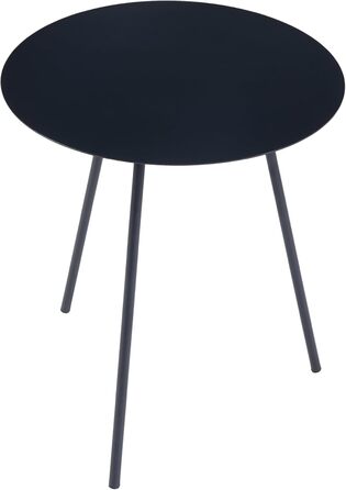 Журнальний столик Sula, круглий декоративний столик, журнальний столик, тумбочка, металевий столик для вітальні з 3 ніжками, 45xØ40см, чорний