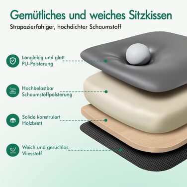 Офісний стілець ALFORDSON, Комп&39ютерний стілець, Робочий стілець зі штучної шкіри, вантажопідйомність 150 кг, спинка 90-135, регульований по висоті ергономічний комп&39ютерний стілець, Grey Boss - Grey