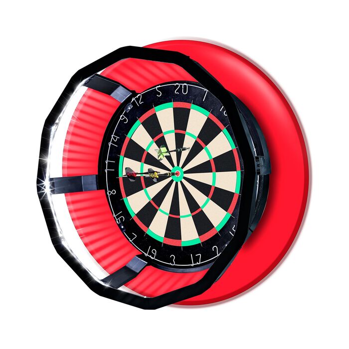 Підсвічування мішні для дартсу Яскраве світлодіодне освітлення на 360 градусів Система підсвічування мішні для дартсу Швидке встановлення без інструментів Підходить для 18-дюймових мішень для дартсу Аксесуари для дартсу