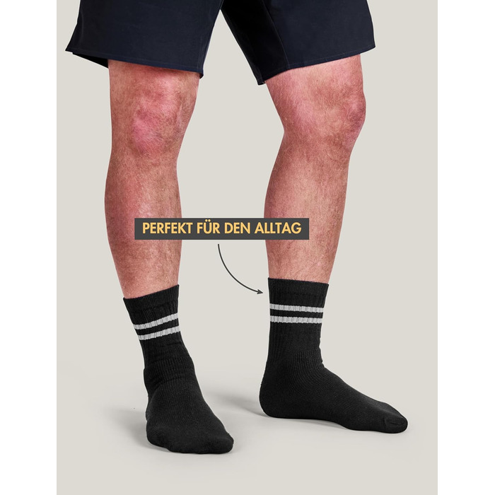 Тенісні шкарпетки Basic Treasure, 20 пар, чоловічі та жіночі, бавовняні спортивні шкарпетки, дихаючі, тенісні круглі шкарпетки, розмір 43-46, чорні