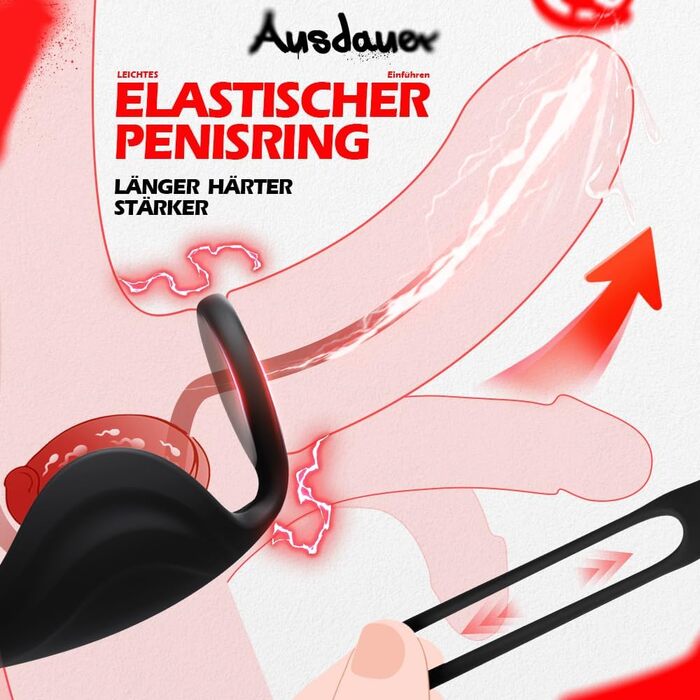 Анальний вібратор Bestvibe, з стимуляцією простати та ерекційним кільцем