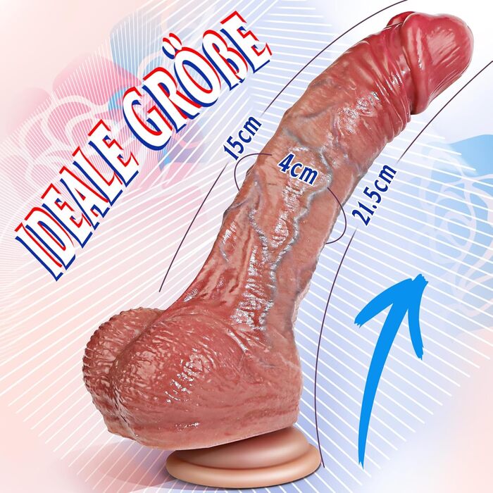 Фалоімітатор Warkart, з рухомою крайньою плоттю та гнучкими яєчками