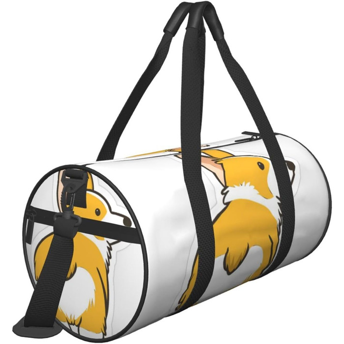 Містка дорожня сумка, легка та довговічна, ідеальний подарунок для подорожей, відпустки, ділових поїздок та іншого. З милим дизайном коргі. Універсальний розмір.