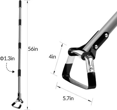 Садовий інструмент Walensee садова мотика ручна мотика, садова мотика, залізна ручка мотика для прополки стремена мотики, хула-мотика садовий прополка культиватор, граблі для прополки