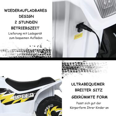 Електричний дитячий квадроцикл 2.8-4.6 км/год, міні електричний квадроцикл, дитячий автомобіль, дитячий мотоцикл, дитячий квадроци