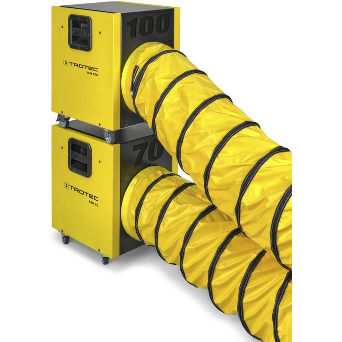 Електричний обігрівач TROTEC TEH 70, будівельний обігрівач потужністю 12 кВт, міцне захисне покриття, надзвичайно зручна конструкція в обслуговуванні