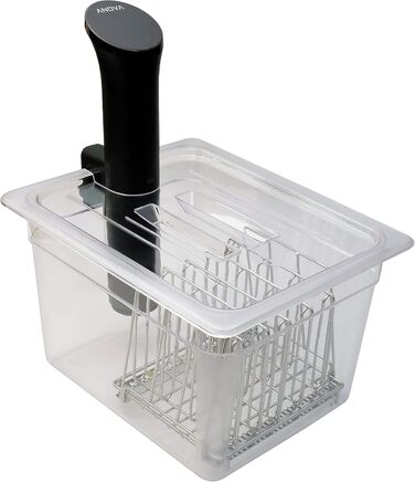 Контейнер LIPAVI C10 sous-vide - 11,3 літра, 32,3 x 26,2 x H 20,3 см. Міцний, прозорий полікарбонат. Відповідні кришки для Anova, Wancle та інших брендів продаються окремо. Підходить для L10 12 літрів - Сімейний розмір - C10