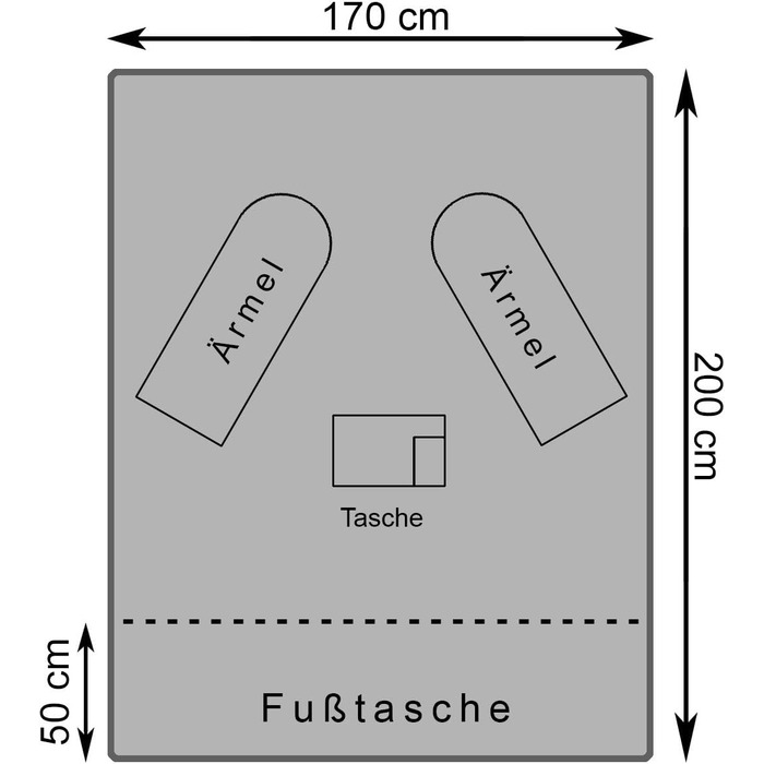 Ковдра Grfenstayn Snuggle з рукавами та кишенею для ніг - Пухнаста ковдра, яку можна носити - Стандарт Oeko-Tex 100 - Ковдра з рукавами для жінок та чоловіків - Плед для телевізора (Антрацит, 200x170 см) 200x170 см з кишенею для ніг Антрацит