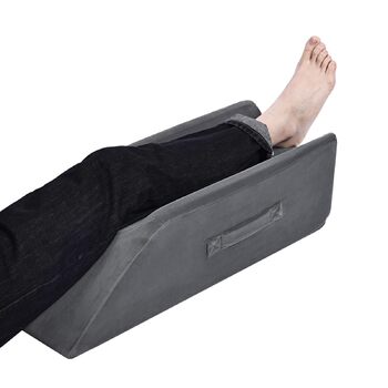 Подушка для ніг TANYOO з піни з ефектом пам&39яті, подушка для колін для підняття ніг, позиціонуюча подушка для покращення сну, вагітність, після операції, домашнє використання (темно-сіра)