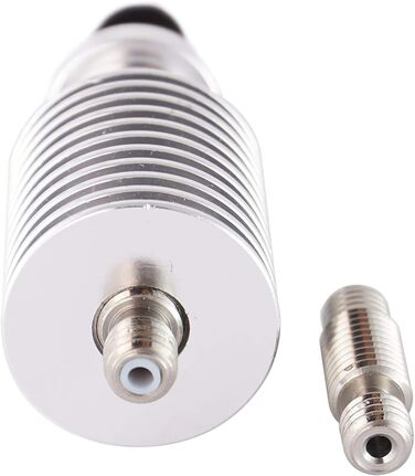 Комплект гарячого кінця V6 Повністю металевий тефлонова J-головка Bowden, сопло 0,4 мм, тефлонова трубка, вентилятор, силіконовий кожух, термопаста, зєднувач PC4-M6 Push-Fit 1,75 мм для 3D-принтерів Anycubic, Creality, Anet та інших. Комплект гарячого кін