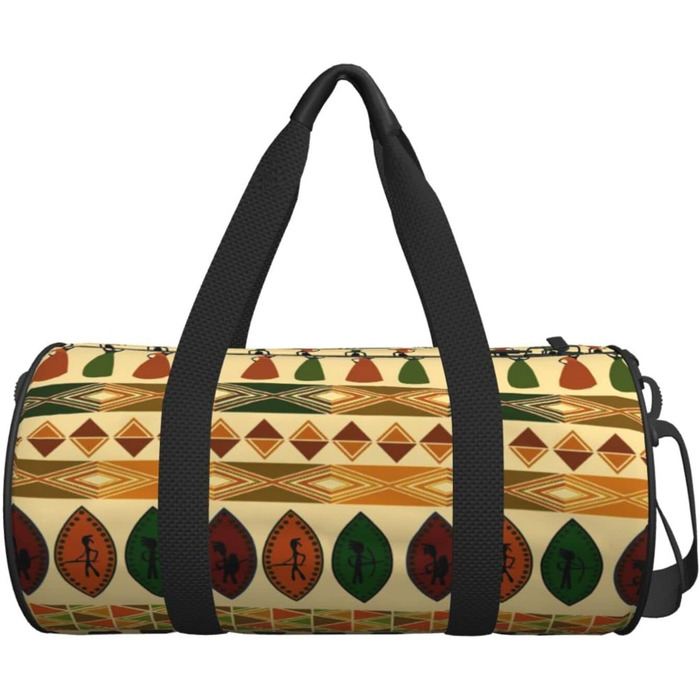 Стильна дорожня сумка в богемному стилі з традиційним африканським орнаментом, спортивна сумка для чоловіків та жінок, сумка-мішок, спортивна торба