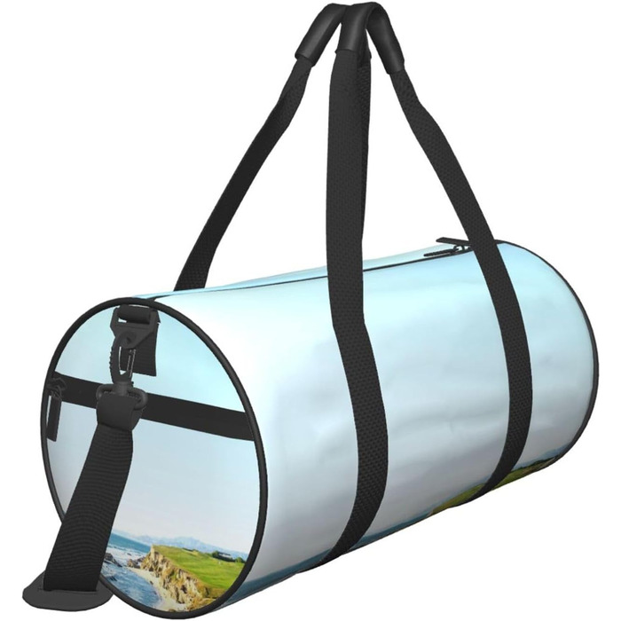 Спортивна сумка, дорожня сумка, пляжна сумка з принтом, сумка для гольфу, сумка на ніч, чорна, універсальний розмір