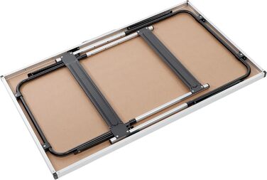 Алюмінієвий кемпінговий стіл Spetebo з регульованою висотою 100x60 см - регулюється по висоті до 4 рівнів (73, 80, 87 та 94 см) - практично складається