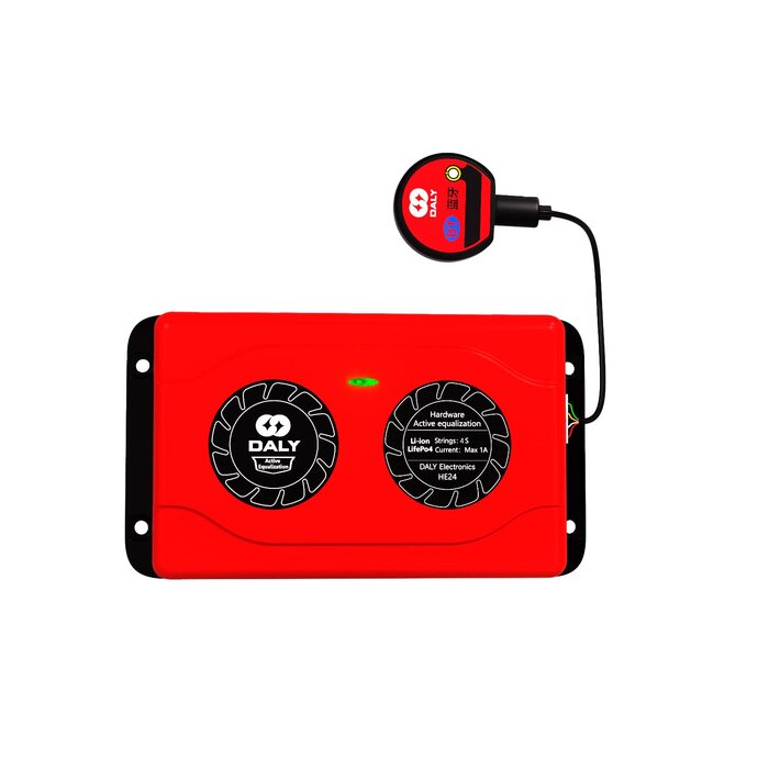 Еквалайзер батарей Daly 4S 1A з Bluetooth-додатком, дротовими проводами та сумісним активним балансувальником для літієвих батарей з номінальними значеннями 3,7 В, 3,2 В 4S Smart Active Balancer 1A