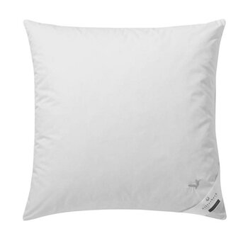 Подушка Billerbeck E04 Gold Edition 15 з жорсткою опорою - 80 x 80 см - пухова подушка, підходить для людей з алергією на пилових кліщів, з м&39яким чохлом