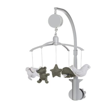 Мобіль Baby's Only Music Mobile Baby Animals, в'язані фігурки, Old Pink