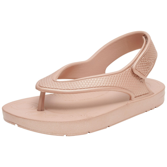 Дитячі сандалі Fitflop Unisex Kinder Iqushion із ремінцем на спині SolidFlipflop 25 EU рожево-золотистий колір