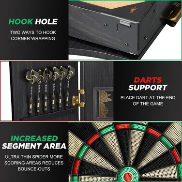 Електронна мішень для дартсу з дверцятами, електронна мішень для дартсу з 12 дротиками та 88 запасними наконечниками, електронна мішень для дартсу з голосовим керуванням та РК-дисплеєм, електрична мішень для спорту