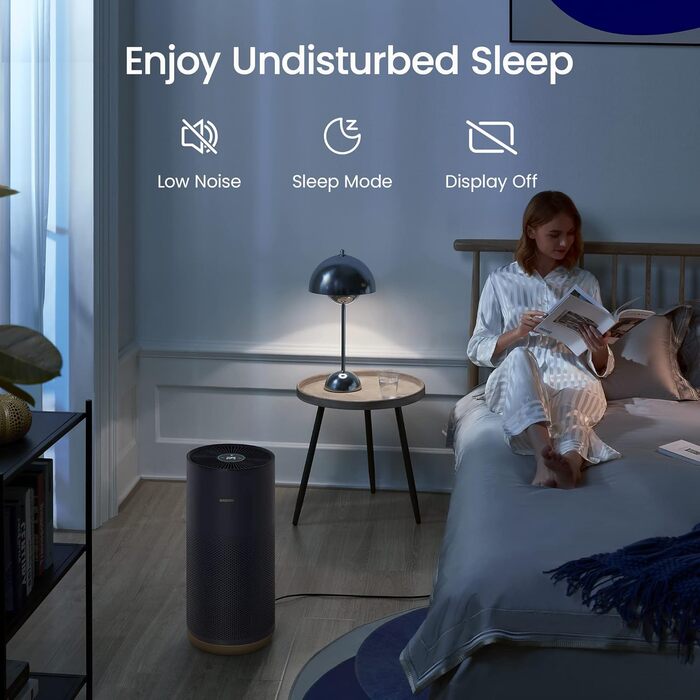 Очищувач повітря Smartmi Air Purifier 2 для дому, великих приміщень, тихий, справжній фільтр HEPA для пилу, диму, цвілі, пилку та алергенів, дезінфекція УФ-світлом із Smart Control
