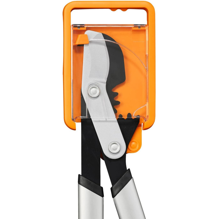 Садові секатори Fiskars PowerGear X з обхідним механізмом, з антипригарним покриттям, зі сталі високої твердості, довжина 57 см, чорно-помаранчеві, LX92-S, 1020186 LX 92 (57 см)
