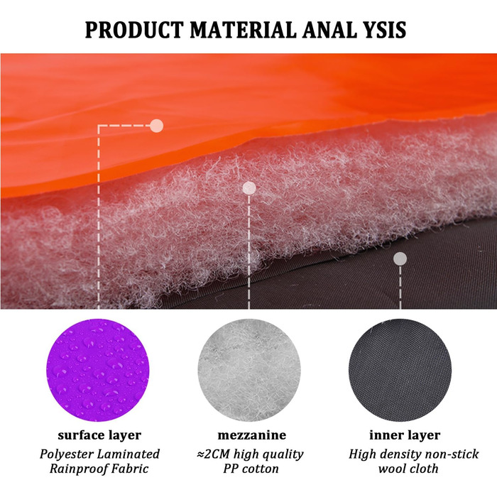 Водонепроникне пальто для собак Vivi Bear, зимовий вітрозахисний теплий жилет для собак із світловідбиваючими смужками та D-подібним кільцем для відпочинку на свіжому повітрі, тренувань, спорту та полювання, 5XL фіолетовий