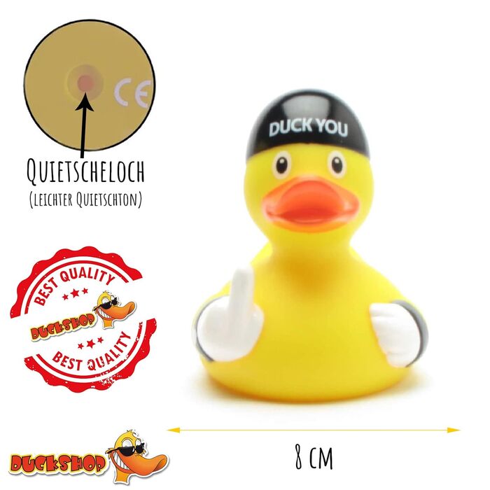 Качечка Ви гумова качечка I Качечка-писк IL 8,5 см I вкл