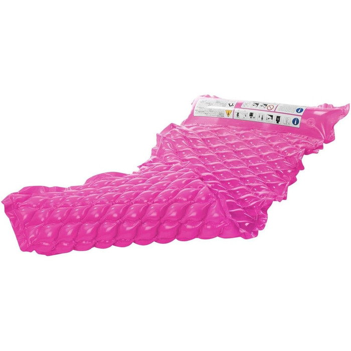 Килимок Jilong Wave Pink 218x88 см, килимок для плавання, надувний матрац, пляжний килимок, шезлонг для басейну, водний шезлонг