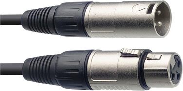 Конденсаторний мікрофон Audio-Technica AT2035 з кардіоїдною спрямованістю (XLR) для музики та стрімінгу, чорний мікрофонний кабель Stagg 3м (XLR-XLR), чорний