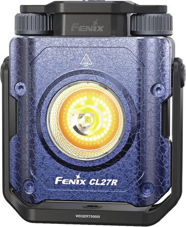 Ліхтар Fenix CL27R з блакитним тисненням, акумуляторний, з кількома променями 1600 люмен 180 м 285 годин максимум Режим червоного світла Плавне регулювання колірної температури та яскравості Магнітна ручка на 360 IP66