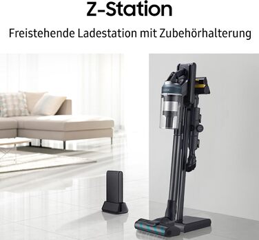 Акумуляторний пилосос Samsung Jet 95 Akku PetPRO, 210 Вт, вкл. запасний акумулятор, автономну зарядну станцію Z-Station та інші ак