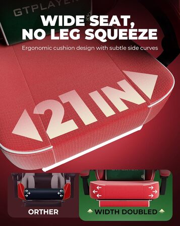 Велике та високе ігрове крісло з підставкою для ніг, надзвичайно широке сидіння, ігрові крісла для дорослих - м&39яке високе спинне ергономічне відкидне сидіння Silla Gamer, підлокітник із важелем, Ace Pro, різдвяне оксамит