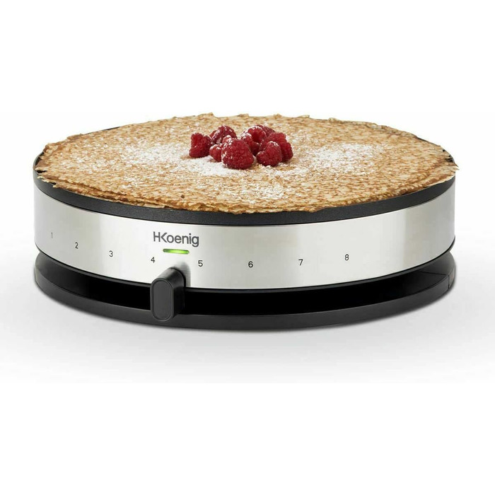 Прилад для крепу H.Koenig KREP29, 33 см, антипригарне покриття, 1300 Вт, чорний одинарний
