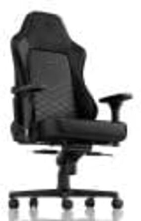 Ігрове крісло noblechairs Hero, вантажопідйомність 150 кг, офісне крісло зі штучної шкіри, ергономічне, письмове крісло, чорний/платиново-білий, обертове комп&39ютерне крісло з колесами, ігрове крісло, в комплекті подушка, чорна/біла штучна шкіра