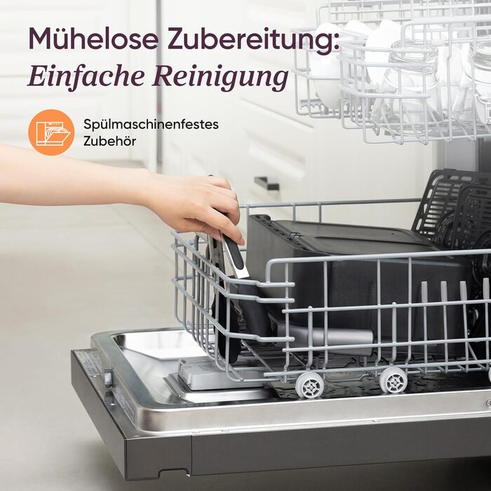 Аерофритюрниця Cosori Dual Blaze Twinfry, гнучкі камери, 10 л, Flex-кошик, матовий чорний