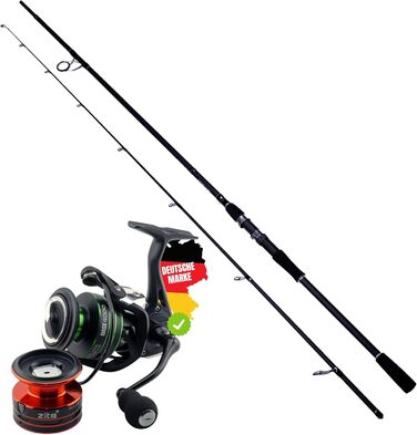 Серія вудок Zite Fishing Inzite Base Stick Спінінгове вудилище для лову окуня, судака, щуки з карбону 24T довжиною 225 см, 255 см та 5-85 г Двосекційне вудилище з ручкою з EVA, гачком та чохлом, вудилище для лову щуки, друге вудилище котушка