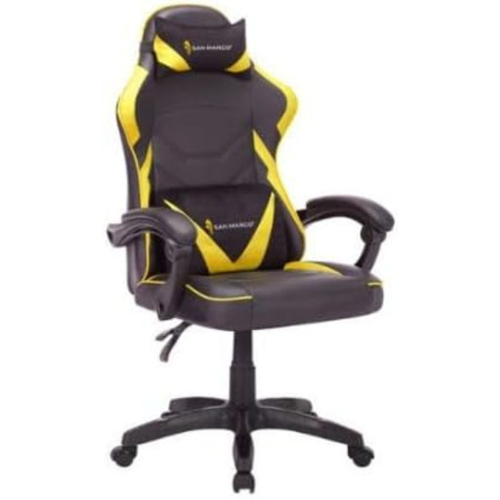 Ігрове крісло San Marco, жовто-чорне