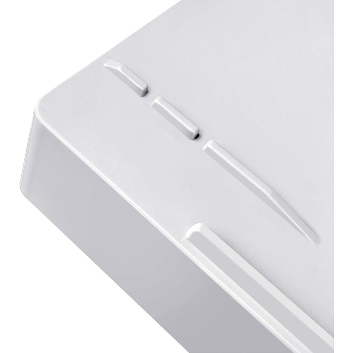 Лоток для листів Acrimet, що штабелюється, формату A4, одинарний пластиковий лоток для документів із фронтальним завантаженням для офісу (білий) ()