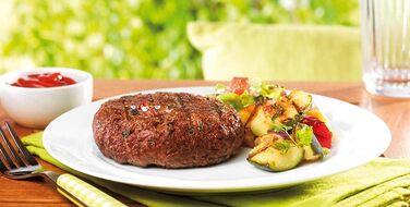 Електричний гриль Tefal Easygrill Adjust BG90F5 з підставкою для вулиці та можливістю використання як настільний, 2300 Вт, площа гриля 870 см, легке очищення, чорний/бордовий
