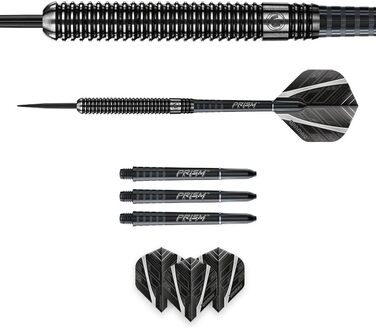 Професійні дротики WINMAU Blackout зі сталевим наконечником та вольфрамовим наконечником, хвилястими стрілками та стрілками (23G) - сталевий наконечник Blackout 1