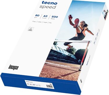 Принтер/копіювальний папір INAPA Tecno Швидкість 80 г/м, A3, 2 500 аркушів (5x500), білий - друк швидко і без застрягань